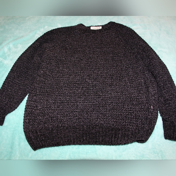 Black chenille sweater - Picture 4 of 4